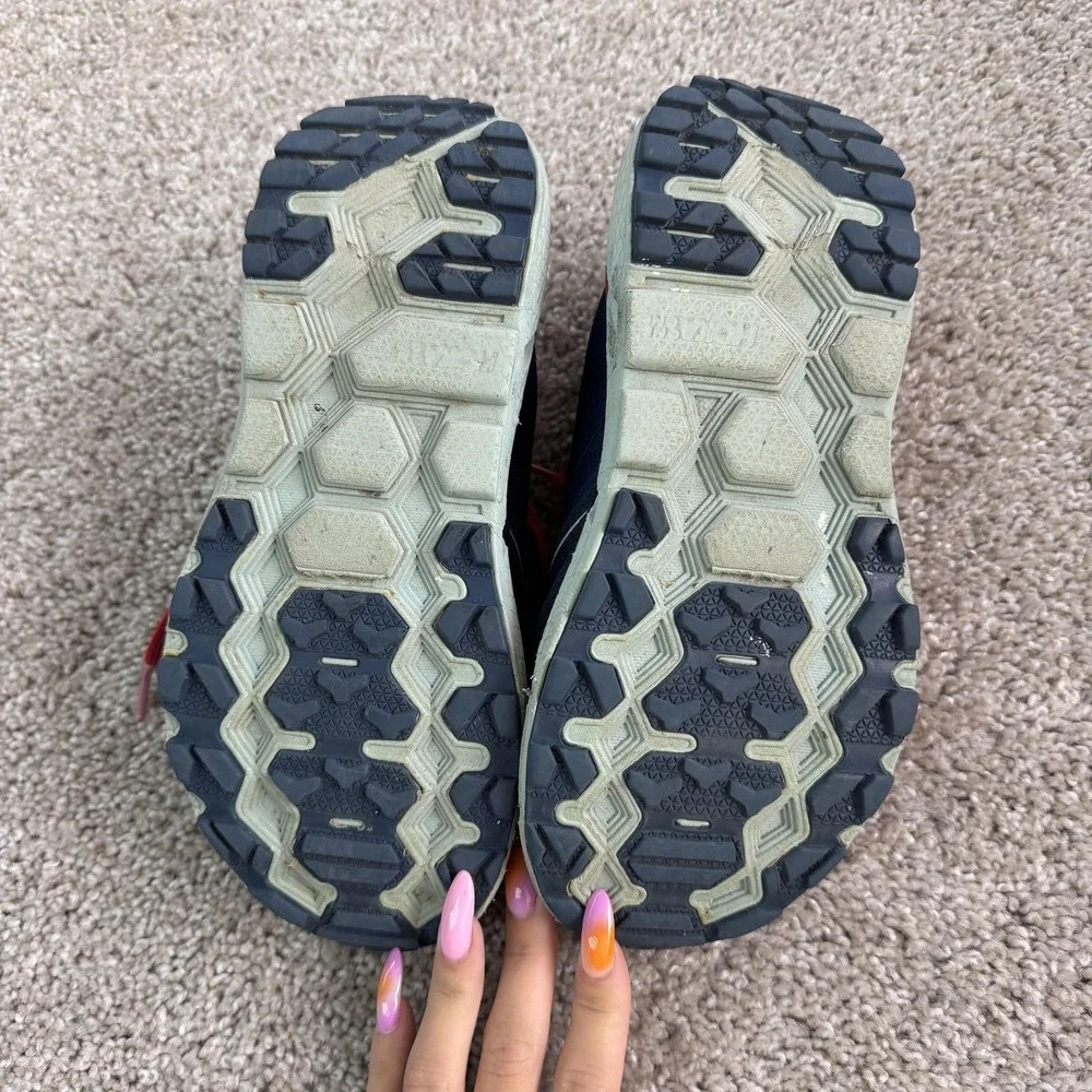 Hoka One One Shoes Womens Size 7.5 Blue Mesh Trail Running Sneakers Cushioned